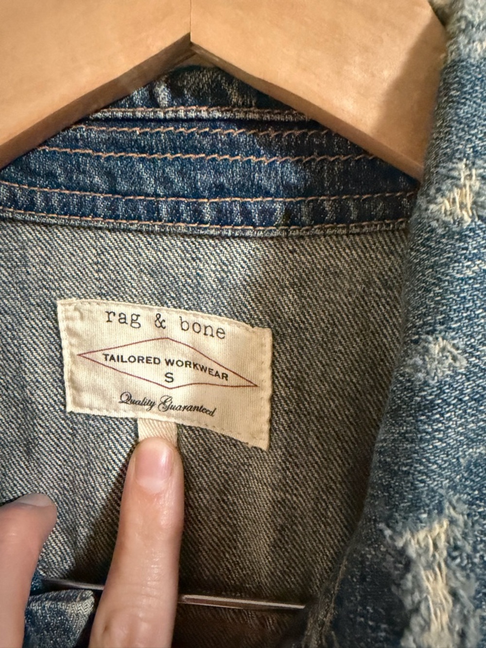 Rag & Bone Tailored Workwear Denim Vest
Distressed size small - Picture 4 of 8